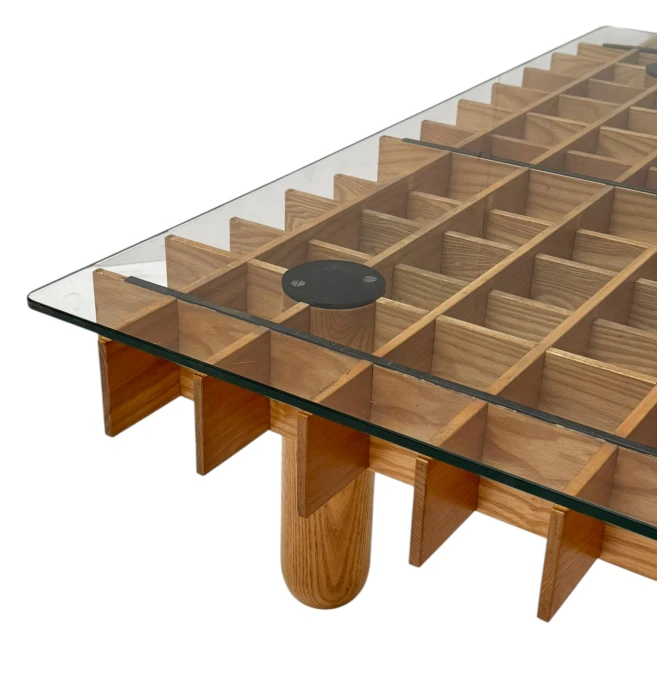 XL Kyoto Graphic Coffee Table by Gianfranco Frattini for Ghianda / Knoll, 1974